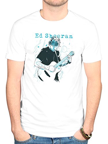 Official Ed Sheeran Guitat Line Illustration T-Shirt
