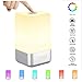 Produktbild Wake Up Light Wecker, Touch Sensor Nachttischlampe LED Nachtlicht Mit 3 Levels Helligkeit, Mit Sunrise Und Sunset Features