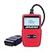 Produktbild Autmor OBD2 Auto Diagnosegerät, Auto-Scanner Auslesegerät für Lesen und Löschen Fehlercode, Standard 16-pin OBD-II Schnittstelle zum Checken Motorlicht Fehlercode alle Fahrzeuge (Rot)