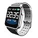 Produktbild JIEGEGE Fitness Tracker, Herren Damen Puls Sport Rekord Mesh Strap Running Pedometer Elektronische Smart Armbanduhren, TFT Großfarbdisplay, Für iPhone Und IOS