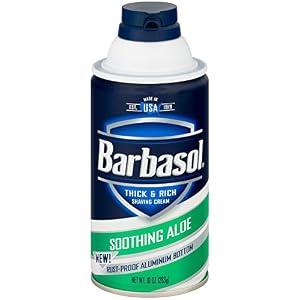Barbasol Soothing Aloe Thick & Rich Shaving Cream 10 Oz