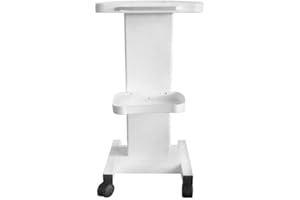 SHIOUCY Carrello da portata a 3 ripiani, colore: bianco, per serving Lab Trolley da laboratorio, portatile, medico dentale, Lab Cart