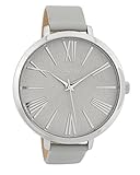 Oozoo Damenuhr mit Lederband 48 MM Grau/Grau C9556
