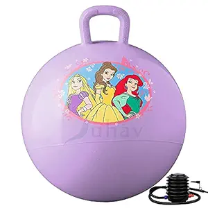 KESHAV Rubber Hop Ball for Kids Ages 3-6 Year | Sit and Bounce Rubber Hop Ball for Boys Girls Toys | Balls for Kids | Bouncing Inflatable Sit and Bounce Hop Ball for Child (Multicolour)