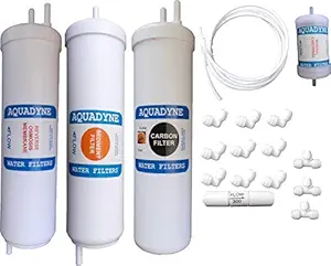 Aquadyne RO Filter Service Kit for Aquaguard Reviva NXT RO Water Purifier with Installation Guide and Video Fitment Support, 1- Piece, White
