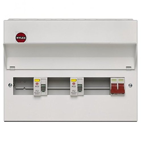 Wylex 10 Way Split Load Dual RCD All Metal Consumer Unit NMRS10SSLMHI