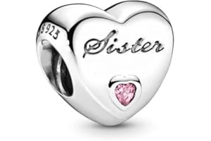 Wedanor Abalorios Charms Colgantes de Animales de amor familiar Cuentas Plata de Ley 925 con Compatible con Pulsera Europeo, Charms para Mujer