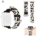 Produktbild hahuha Stahlband Strap  Kompatibel mit Apple Universal Series 4/3/2/1 Strap Leopard Print Sport Wechselband 38mm / 40mm (B)