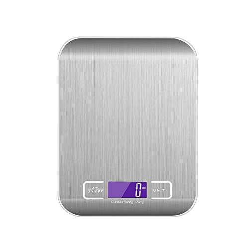 Denknova Digital Kchenwaage 5kg/1g Professionelle Electronische Waage Groem LCD-Display Denknova Digital Kchenwaage 5kg/1g Professionelle Electronische Waage Groem LCD-Display