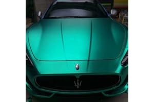 SPEEDWERK-MOTORWEAR 3D Chrom Matt Metallic TÜRKIS mit Luftkanälen ,Car Wrapping, Profi Folie Musterstück 10x10