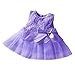 Cute Girls Dress Baby Kids Infants Toddlers Princess Party Gown Tutu Lace Bowknot Dress (2:(4-8 Month), Purple)
