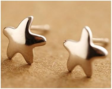 Mrs IXIQI Real 925 Sterling Silver Romantic Lovely Star Earrings Studs Gift For Women Ladies Mum Girls Friends With Fashion Box