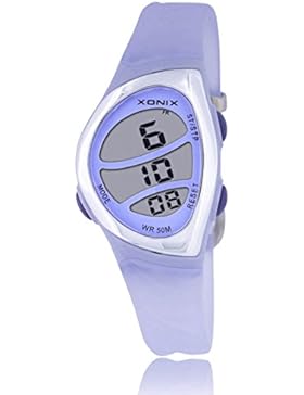 Mädchen Led sportuhr,50m wasserdicht Dreieckige zifferblatt Digitale stoppuhr Digitaluhren Multifunktion Student...