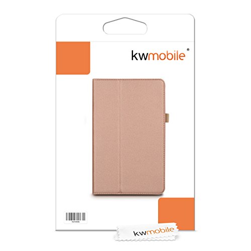 kwmobile Hülle für Huawei MediaPad T1 10 – Tabletcover Slim Case Tablet Schutzhülle – Smart Cover Tabletcase Rosegold - 7