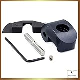 Vestigia - Lock Latch Renforcé Potence de Guidon Xiaomi M365 | Accessoires de Trottinette électrique | Kit Lock+Goupille+Vis+Clé Allen+Amortisseur | Serrure Securite Joint (Noir)