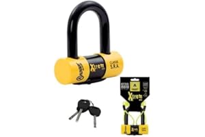 Auvray Antivol Bloque Disque Xtrem Mini Homologué Classe SRA pour Motos et Scooters, Livré avec cordon et 3 clés