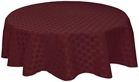 Bardwil Reflections Spill Proof Oval Tablecloth, 60 X 84-Inch, Merlot by Bardwil