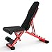 Produktbild ACZZ Krafttraining Ausrüstung Erwachsene Fitness Stuhl Indoor Power Stuhl Abnehmen Ofenrohrtrainer Sit-Ups Bank Push-Up Sitz Frau Abnehmen Gewichtsverlust Stuhl Outdoor-Sportgeräte,rot,106 cm * 32 cm