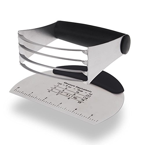 Yookay Set di frusta manuale con lame per impasti e raschietto per dolci con misuratore, prodotti professionali per la cucina