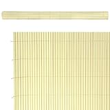  Cañizo Artificial de ocultación para jardín de PVC Beige - LOLAhome