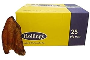 PETSUPPLYUK.COM Hollings Pigs Ears Ex Large Bulk Deal of 25