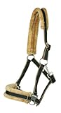 halter de dos tonos PFIFF 100751-62-Pony - Cabezada para caballos, color negro/marrón, talla Pony