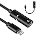 Produktbild MaxTeck iPhone Jack Adapter, Dual Musik & Lade-Splitter für iPhone X/8/8 Plus/7/7 Plus iPhone 2 in 1 Konverter für Kopfhörer Audio & Laden. Kompatibel mit iOS 11 oder Update, nicht für iPhone 6, 6S, 5, 5S, SE