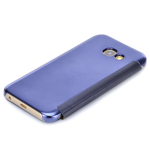 Samsung Galaxy A5 2017 Case  Vandot Clear View Funda con Tapa de Efecto Espejo y Esquinas de Metal para Samsung Galaxy A5 2017 A520  con 1x Stylus Pen  Zafiro Azul