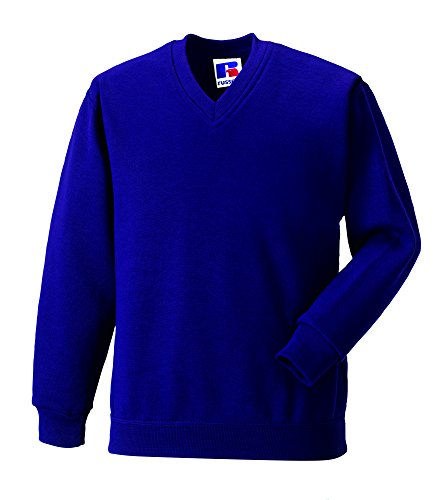 Jerzees kids V-neck sweat in lt. oxford age 9-10