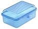 Produktbild Rotho 1718906644 Funbox Vesperdose Brotdose, BPA und schadstofffrei, hergestellt in der Schweiz, circa 12,5 x 9 x 5,8 cm (LxBxH), blau