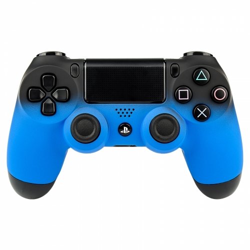Preisvergleich Produktbild PS4 Oberschale für Dualshock 4 Controller - Soft Touch Shadow Blau