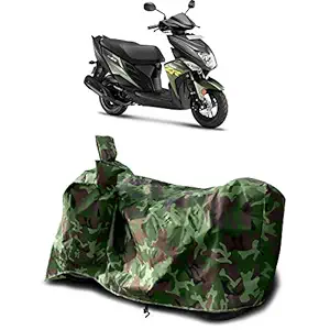 Cover Lab - Yamaha Ray ZR New BS6 Water Resistant - Dust Proof - Full Bike Scooty Two Wheeler Body Cover for Yamaha Ray ZR (Green Multijungle)