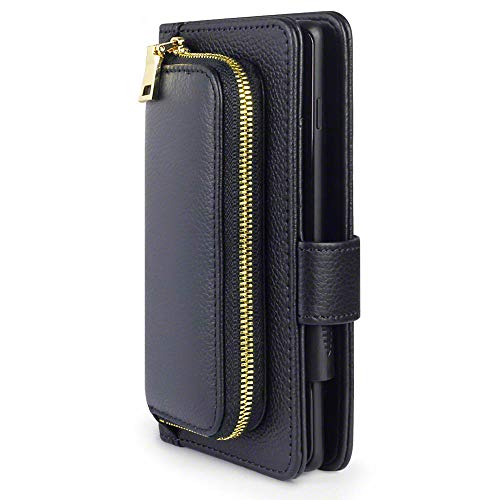 TERRAPIN per Samsung Galaxy A50 Portafoglio da Donna con Portamonete e Porta Carte. Esterno in Vera Pelle spaccata