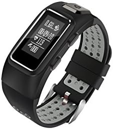 IP68 waterproof DB10 heart rate and blood pressure with GPS smart sports wristbands, GPS track record dynamic heart rate to record the running mileage recording thermometer riding calorie elevation measurement smart reminder fanwan bright screen. (Black grey)