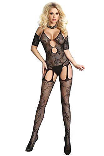 Princess-Lace-UK-6-24-Sexy-Crotchless-Suit-Body-Stocking-Tights-Lingerie-Corset-One-Plus-size