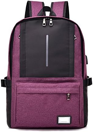 Muzyo Business Leisure Backpack USB Charging Port Headphone Anti-theft Notebook and Tablet Computer Bag Men Women Travel Backpack