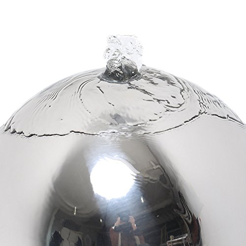 Köhko 3er Kugelbrunnen-Set 21002 (20, 24 und 29 cm) aus Edelstahl mit LED-Beleuchtung - 5