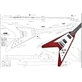 Plan of Flying V'67 Electric Guitar - Full Scale Print