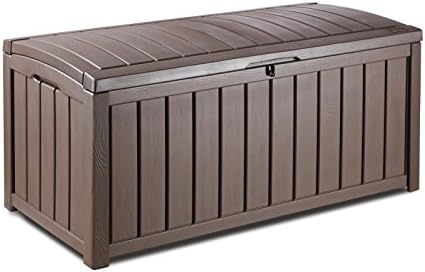 Eaglelnw Glenwood Plastic Deck Storage Container Box Outdoor Patio