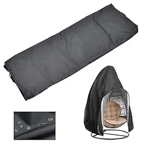 Dustproof Cover, Black with Special Storage Bag Hanging Swing Cover, Outdoor Garden Yard for All Seasons(420D)