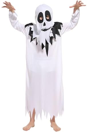 Morph Kinderkostüm Sensenmann – Gruseliges Halloween-Outfit, Inkl. Umhang & Sense, Für Jungen & Mädchen
