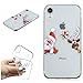 Produktbild Misteem Weihnachts Hülle für iPhone XR, Kreative Christmas Motiv [Santa Elk] Kristall Klare Silikon Weich Lustige Muster Stoßfest Schutzhülle für Apple iPhone XR 6.1 zoll