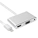 Produktbild Eximtrade Lightning Stecker zu HDMI/VGA/3,5mm AUX Video Adapter Kabel mit Micro USB Ladekabel für Apple iPhone iPad iOS