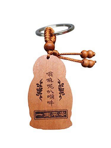 Buddha Anhänger | Buddha Anhänger Holz | Glücksbringer Schlüsselanhänger | Glücksbringer Auto | Glücksbringer Anhänger | Rosenholz | Buddha Geschenkidee aus Rosenholz | Guanyin | Huanghuali - 4
