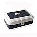 Produktbild Nosterappou Uhrenbox Geschenk Lagerung SH Schmuck Box Schmuck Aufbewahrungsbox Single Layer Leder Hand Schmuck Box einfach und großzügig (Farbe : Blau)