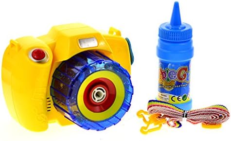 Camera Music Bubble Machine - Automatic Bubble Blower Toy for Kids Party Outdoor