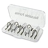 Wiederverwendbar Modellierschablonen wiederverwendbar Nagelschablonen Nail Form METALL 5 St. Set