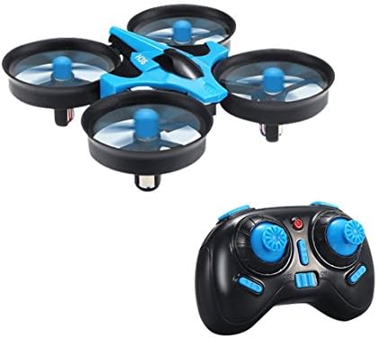 CrossRace 2.4GHz RC Quadcopter,JJRC H36 Mini RC Drones with LED Lights 4CH 6 Axis Headless Mode One Key Return Remote Control RTF (Blue)
