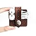 Produktbild TOPHOME Leder Kopfhörer Organizer Cord Organizer Kabelclip Halter Ohrhörer Kopfhörer Wickler für Arbeit Reise Braun