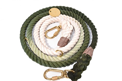 Preisvergleich Produktbild FOUND MY ANIMAL Hundeleine in Olive Gr: L Leine : 2,10mm